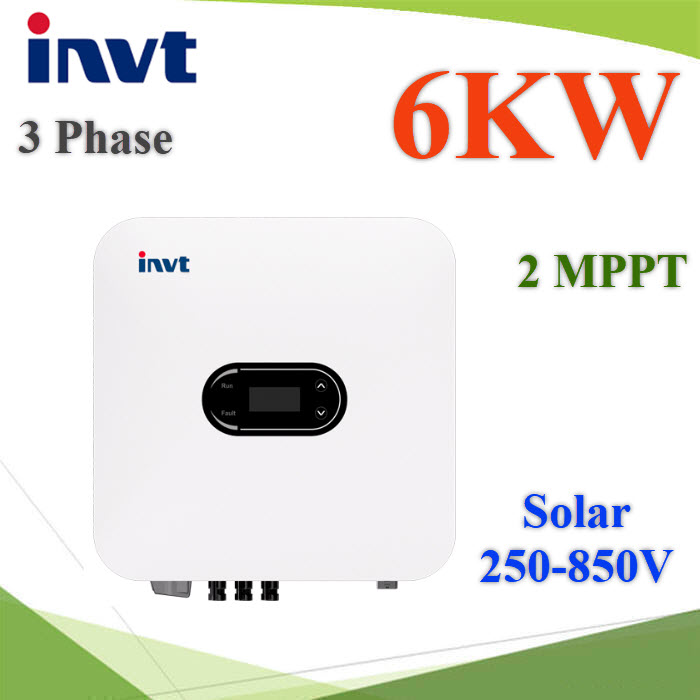 อินเวอร์เตอร์ invt ออนกริด 3 Phase 6KW 2MPPTinvt 6KW Three Phase On-Grid 2MPPT
