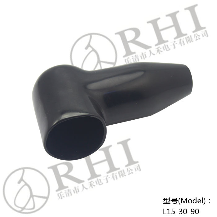 L15-30-90 ยางหุ้มขั้วแบตเตอรี่ แบบกลม สายไฟโตนอก 15mm. ขึ้นไป สีดำBattery Terminal cover BLACK model L15-30-90