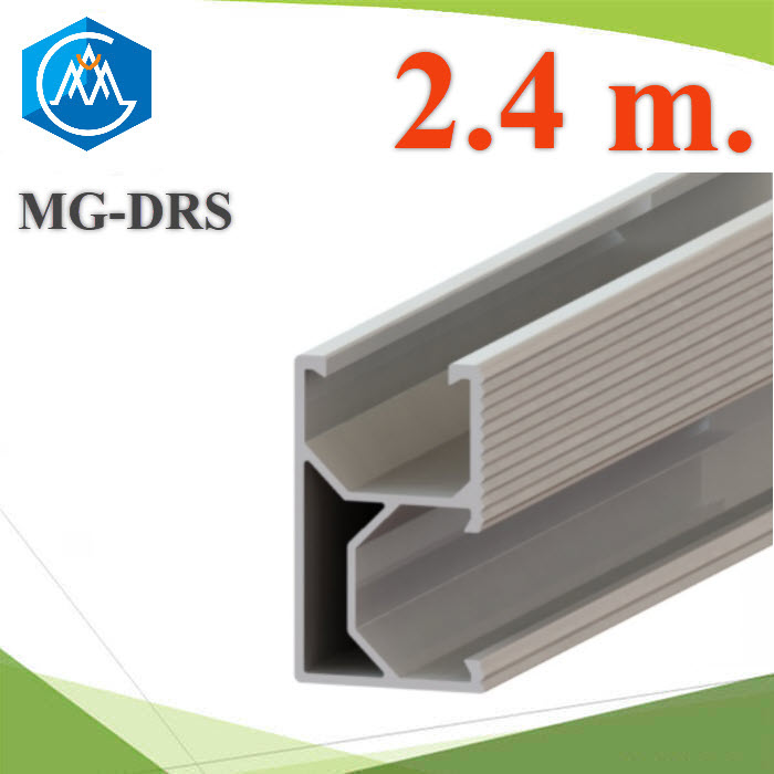 รางอลูมิเนียม รองรับแผงโซลาร์ ขนาด 2.4 เมตร. High Class Aluminum alloy AL6005-T5TTS rail L2400 High Class Aluminum alloy AL6005-T5 long 2400mm.