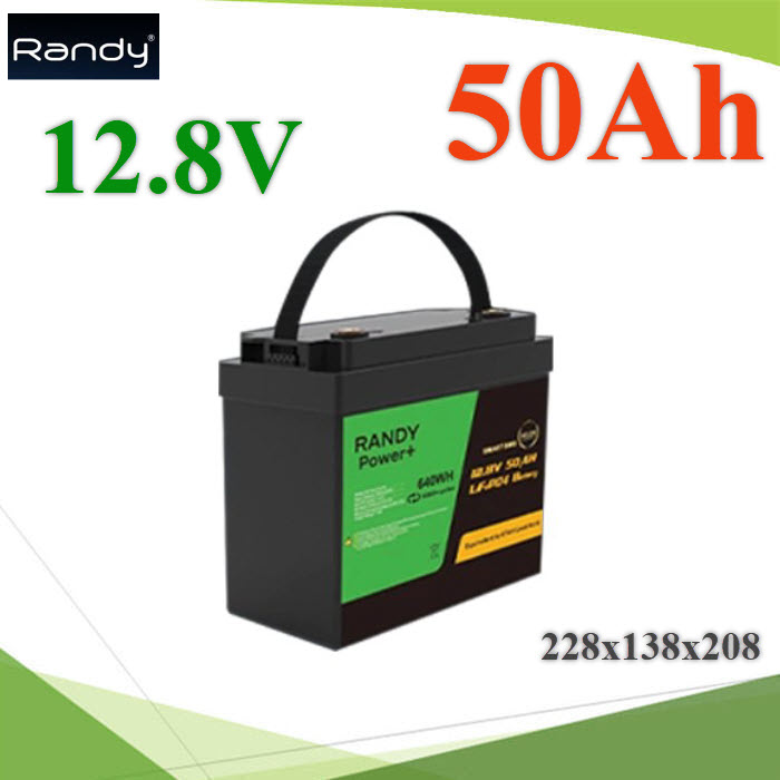Battery Lithium LiFePO4 12.8V 50Ah แบตเตอรี่ LED IOT SolarCell 640Wh (0) Battery Lithium LiFePO4 12.8V 50Ah แบตเตอรี่ LED IOT SolarCell 640Wh50Ah 12.8V Lithium Battery Solar LiFePO4 640Wh with BMS