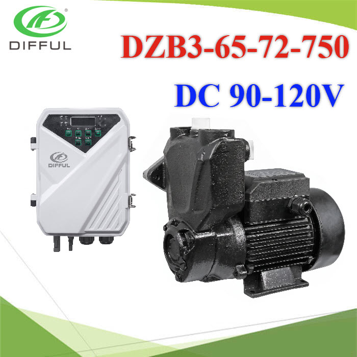 ปั๊มน้ำ DZB Solar Brushless  750W 1นิ้ว DC 90-120V  3qm/h Head 65mDZB Solar DC Pump 1 inch 750W DC 90-120V  3qm/h Head 65m