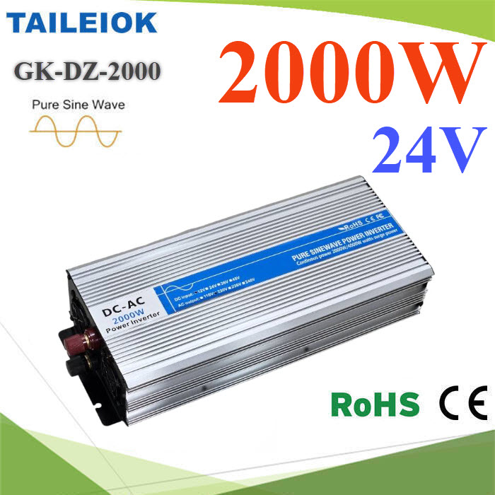 2000W 24-220V GK-DZ 50Hz Pure Sine Wave Inverter 24V DC to AC 220V2000W 24-220V GK-DZ 50Hz Pure Sine Wave Inverter 24V DC to AC 220V