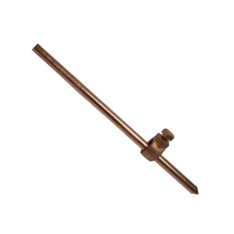 แท่งกราวด์ หลักดิต โต 19mm  3/4นิ้ว  ชุบทองแดง ยาว 3 เมตรGR2 34300 OD. 19mm 3/4 inch  long 305 cm. Copper Electrolyzed Plating Clamp Type
