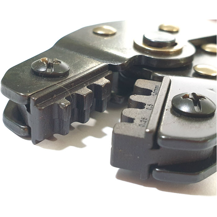 คีมย้ำหางปลา DN-28B ย้ำข้อต่อสายไฟ PIN KF-2510 terminal ขนาด 0.25-1 Sq.mm.