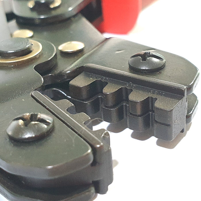 คีมย้ำหางปลา DN-28B ย้ำข้อต่อสายไฟ PIN KF-2510 terminal ขนาด 0.25-1 Sq.mm.