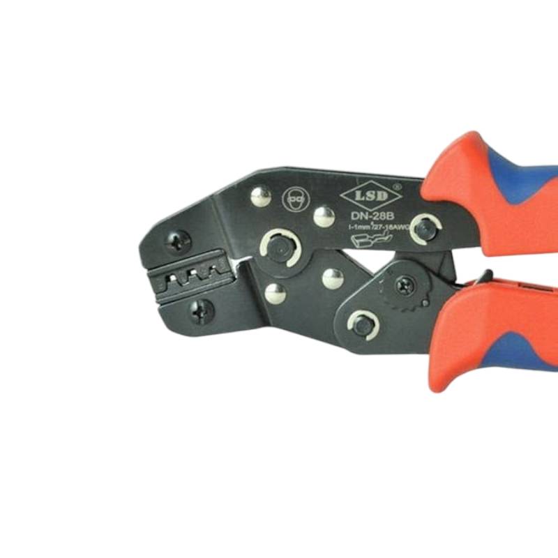 คีมย้ำหางปลา DN-28B ย้ำข้อต่อสายไฟ PIN KF-2510 terminal ขนาด 0.25-1 Sq.mm.