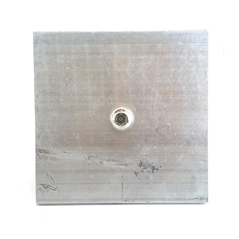 ตัวยึดหลังคา เมทัลชีท Klip-Lok 406 แบบหนา หน้าตัดจตุรัส 10x10 cm. ศูนย์กลางสกรู M8