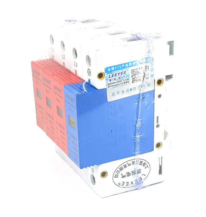 Surge AC LY1-B60 60Ka อุปกรณ์ป้องกันฟ้าผ่า ไฟกระชาก 3 เฟส L1 L2 L3 N-PE