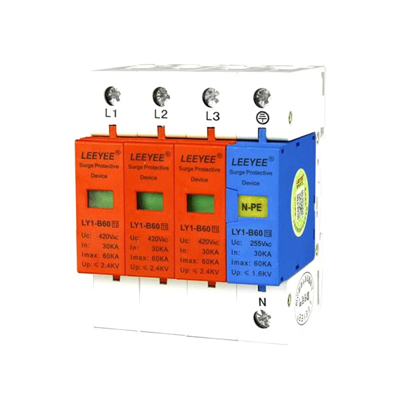 Surge AC LY1-B60 60Ka อุปกรณ์ป้องกันฟ้าผ่า ไฟกระชาก 3 เฟส L1 L2 L3 N-PE