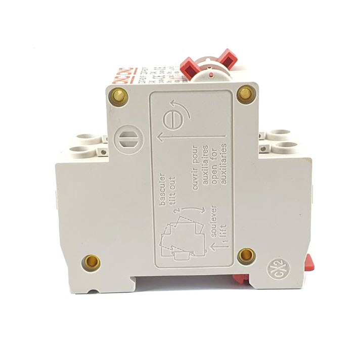 MTS เบรกเกอร์สลับไฟ 2 ทาง CNC ระบบไฟ AC MCB แบบ 1Pole ฝั่งซ้ายและฝั่งขวา 25A