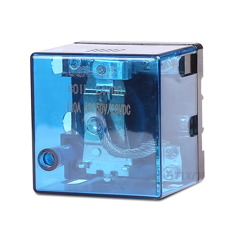 JQX-62F เพาเวอร์ รีเลย์ คอยล์ 24VDC ตัดต่อวงจรไฟฟ้า 120A  250VAC