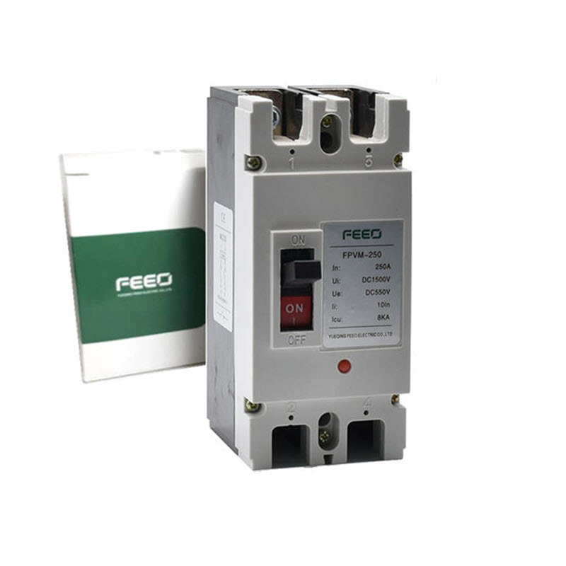 MCCB 800VDC 40A เบรกเกอร์ไฟฟ้า DC Solar Battery FEEO รุ่น FPVM-250