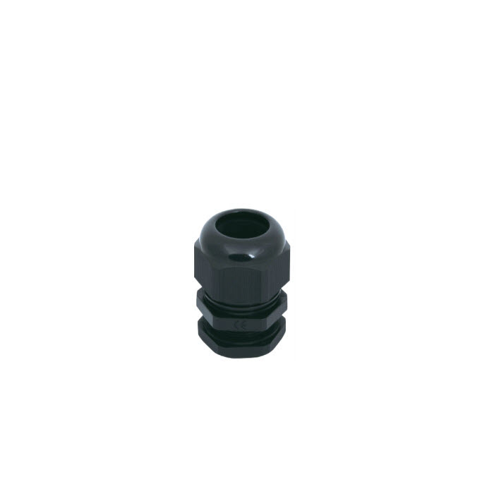เคเบิ้ลแกลนด์ PG7 cable gland Range 3-6 mm. มีซีลยางกันน้ำ สีดำ (แพค 5 ชิ้น)