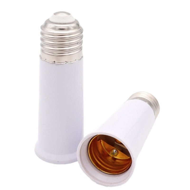 E27 to E27 ขั้วต่อ เพิ่มความยาวหลอดไฟ LED ขนาด 95 mm ขั้วเกลียว E27 LED หลอดกลม