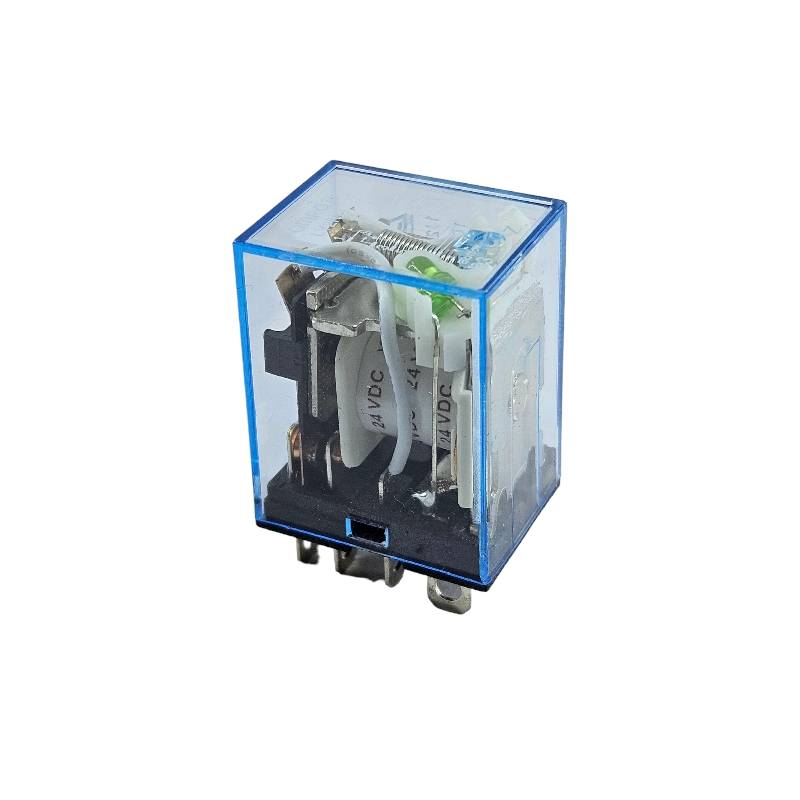 รีเลย์ 8 ขา คอยล์ 24VDC ตัดต่อวงจรไฟฟ้า 10A 240VAC หรือ 28VDC (ไม่รวมฐาน)